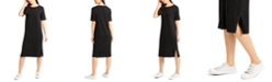 Eileen Fisher Round-Neck Shift Dress,Regular & Petite Sizes